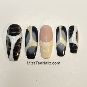 Set 101: Black & White Luxe Abstract